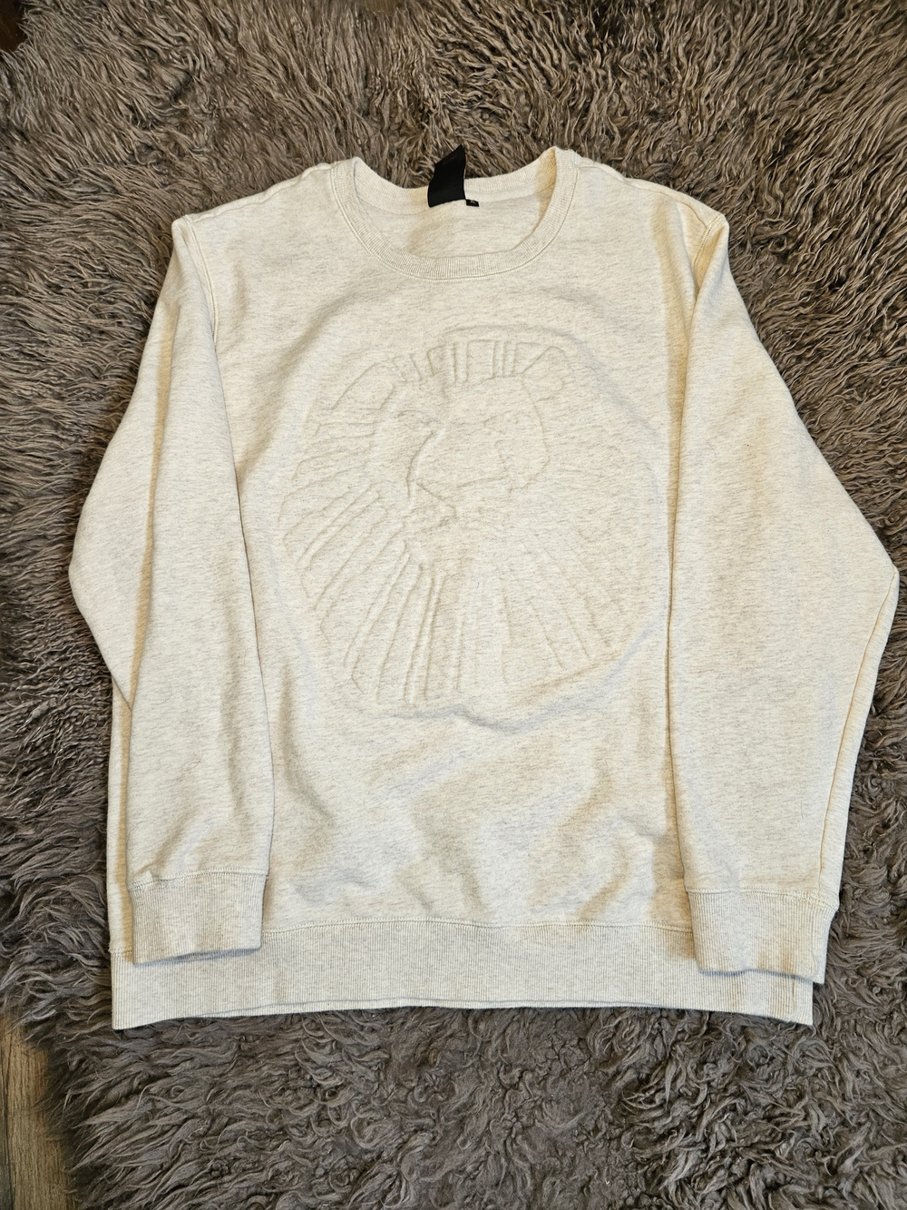 Dinsney Lion King Crewneck Sweater in Heather Cream